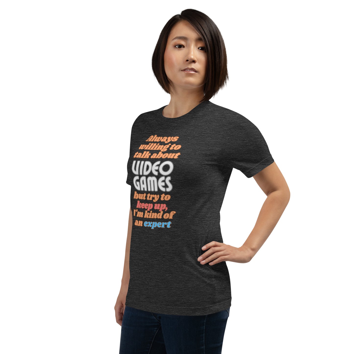 Always Willing To Talk Video Games t-shirt