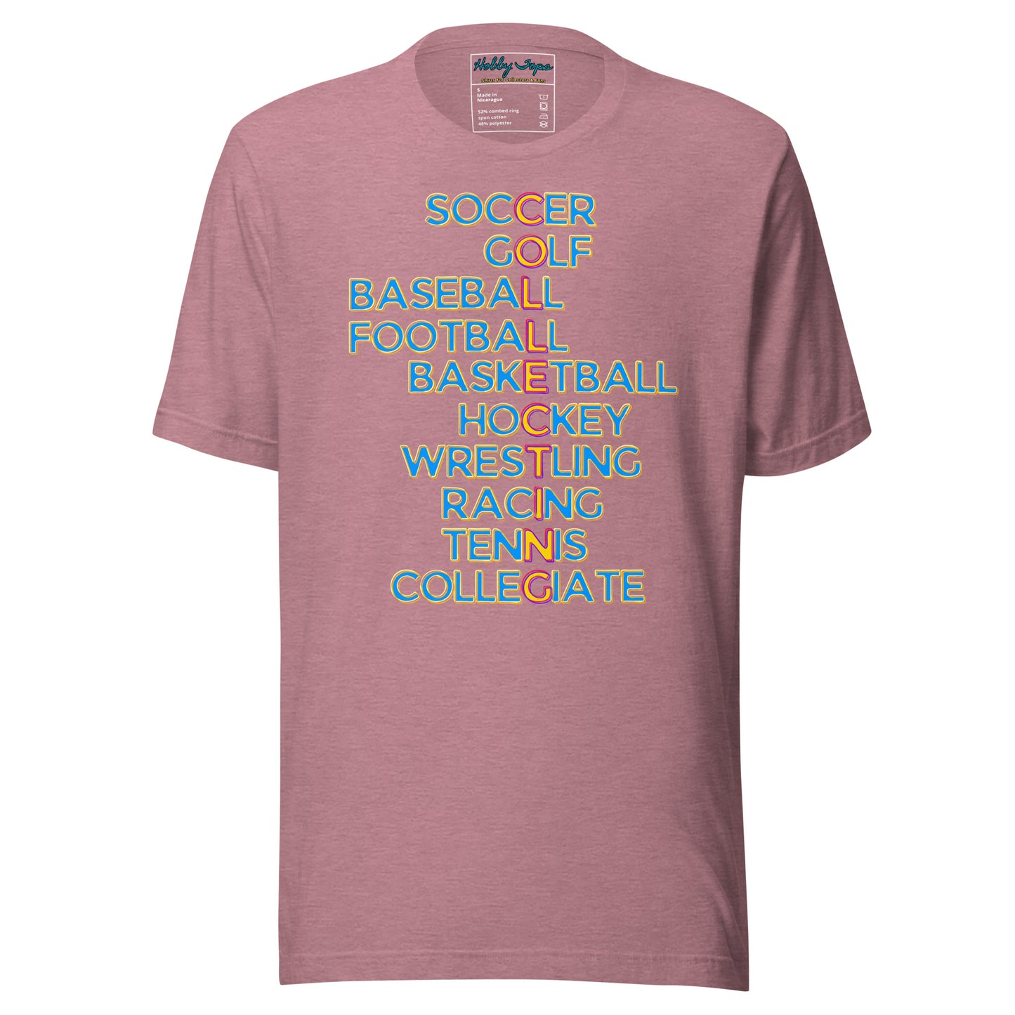 Collecting: All Sports Filled Text Unisex t-shirt