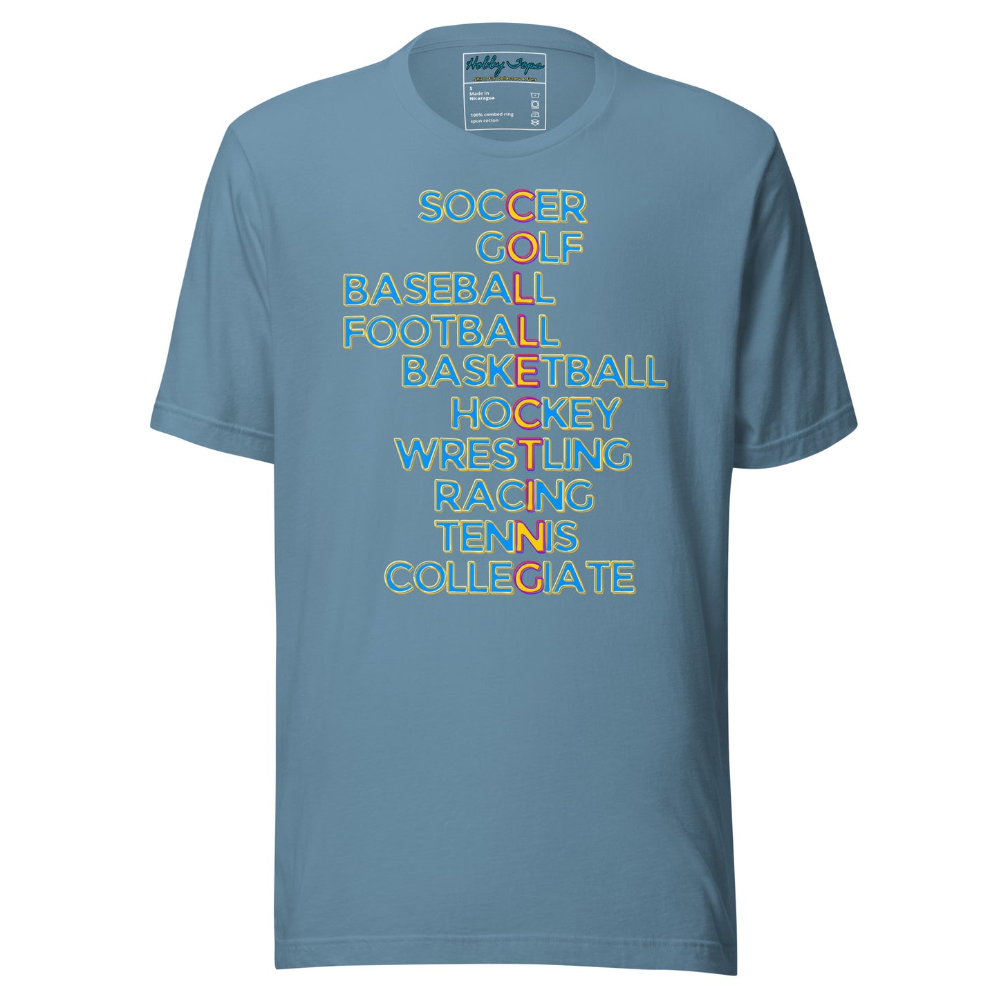 Collecting: All Sports Filled Text Unisex t-shirt