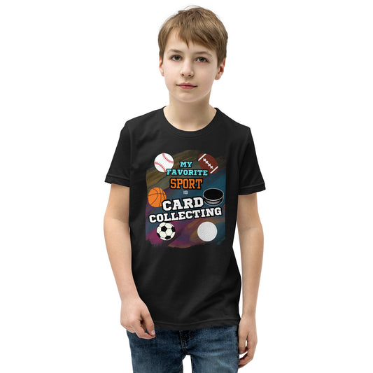 My Favorite Sport Is Card Collecting kids shirt